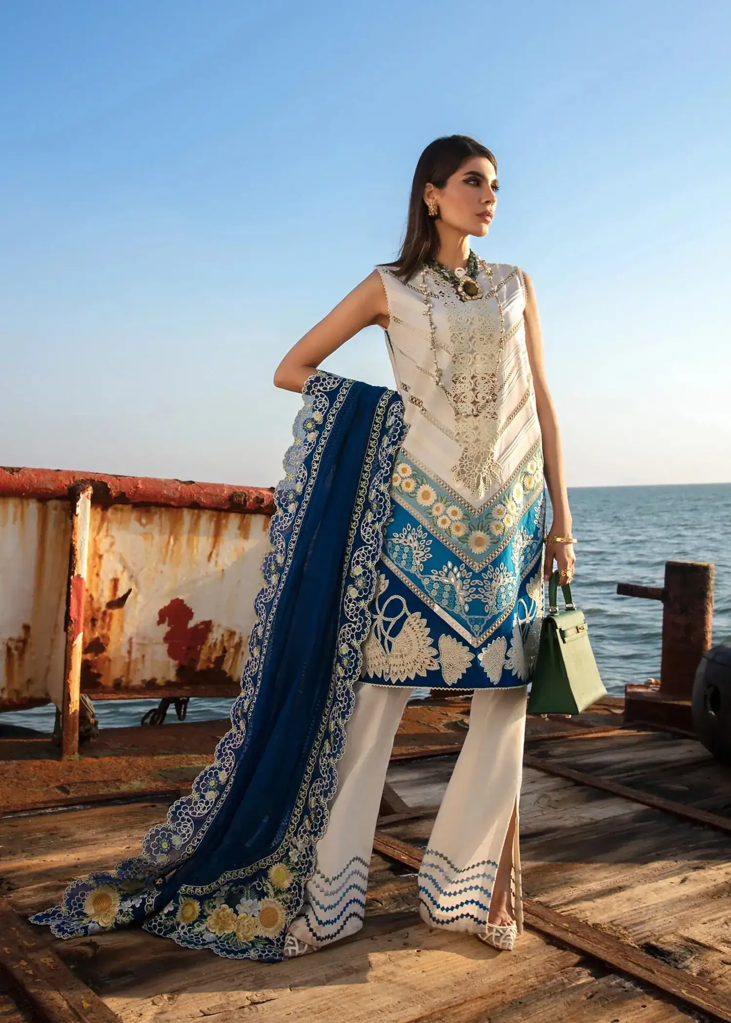 Summery Medley | Saapphire | Crimson Lawn Collection'23