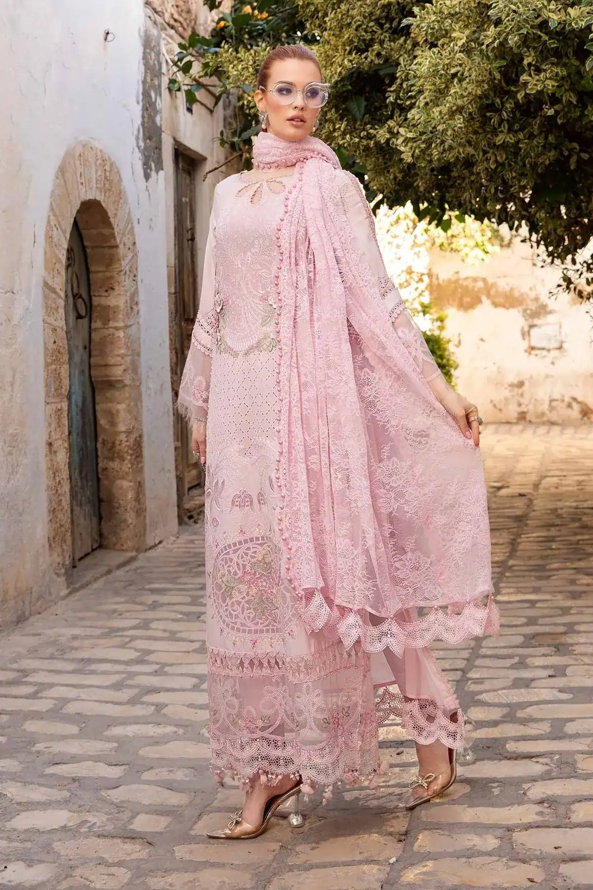 D-2411-A | Unstitched Lawn | Maria. B.