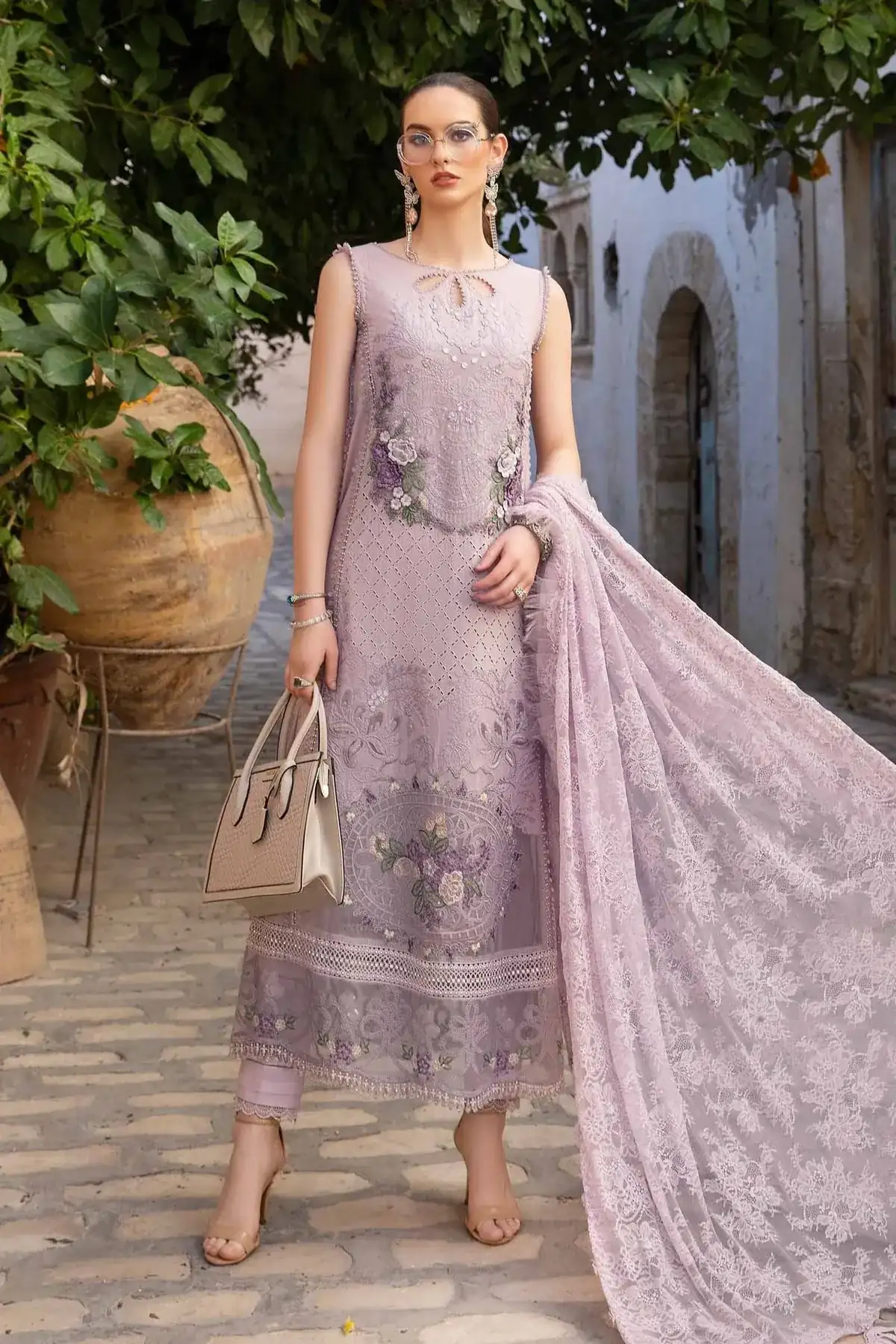 D-2411-B | Unstitched Lawn | Maria. B.