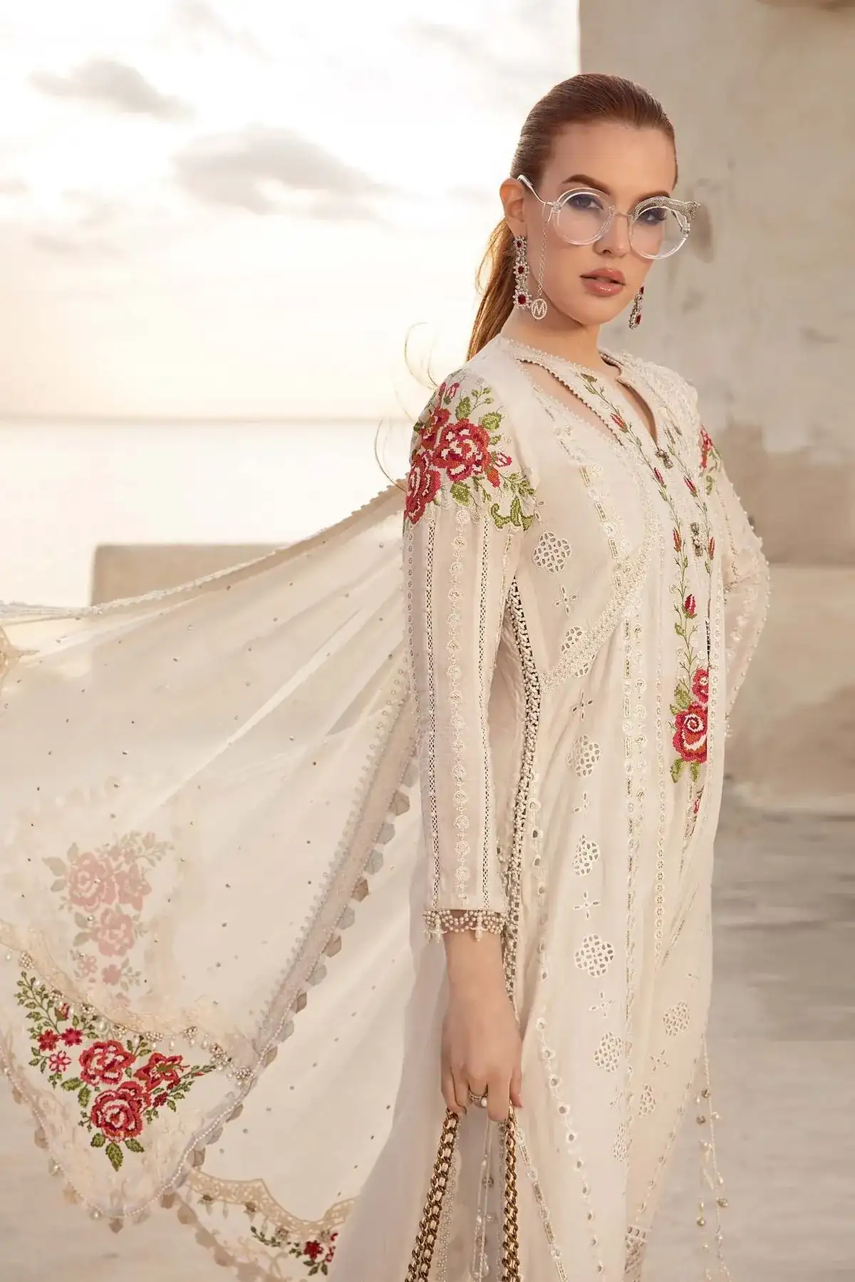 D-2412-A | Unstitched Lawn | Maria. B.
