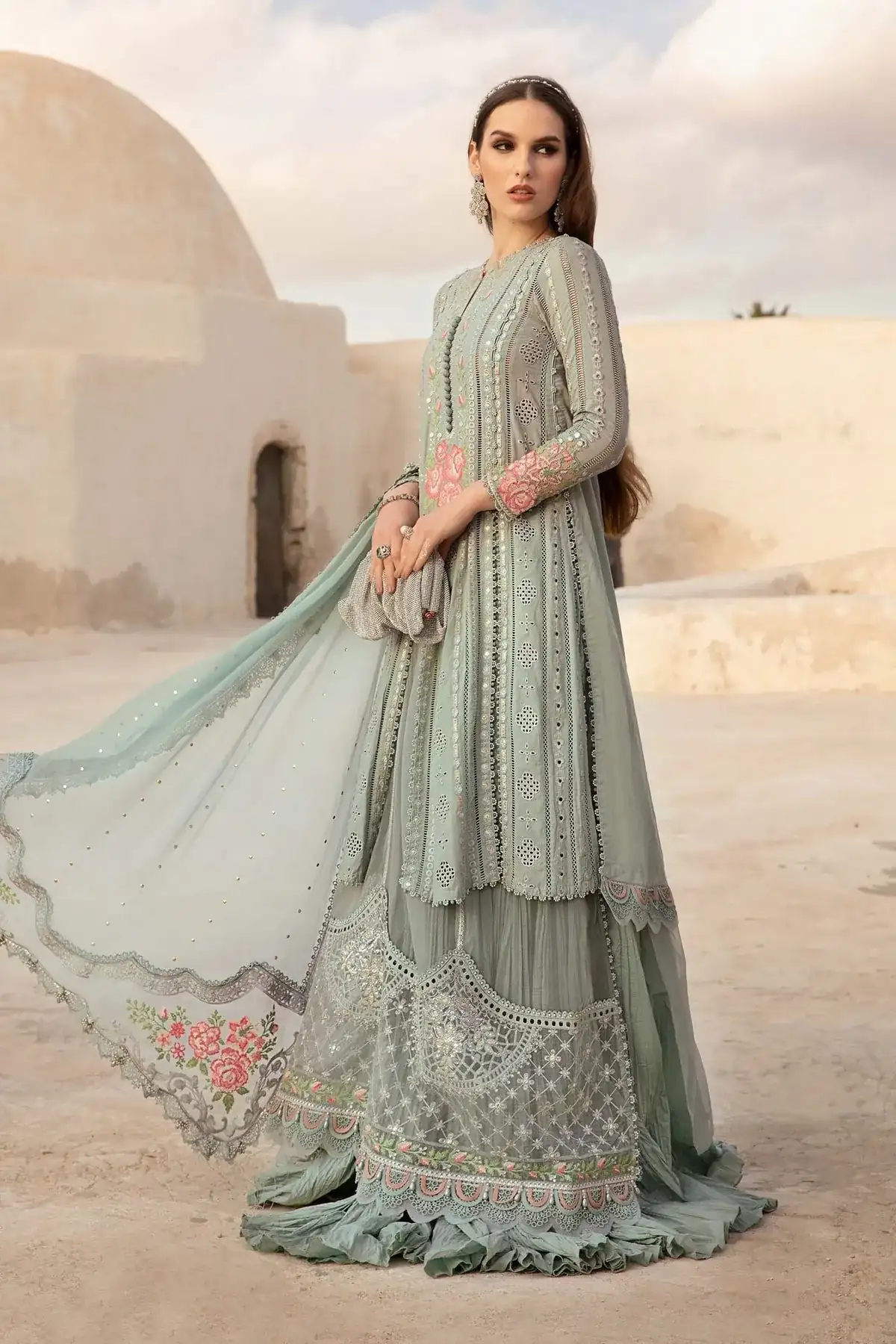 D-2412-B | Unstitched Lawn | Maria. B.