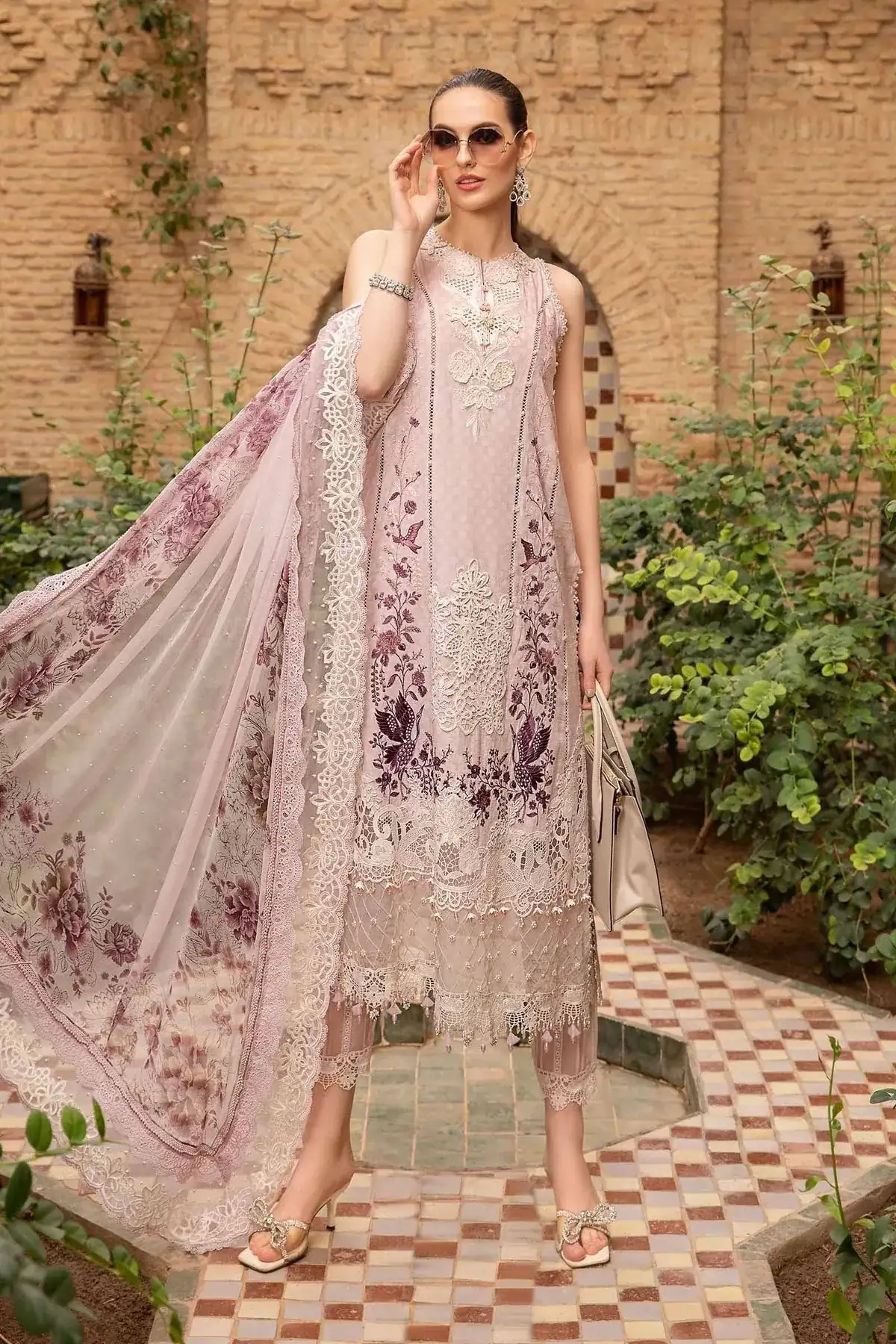 D-2414-A | Unstitched Lawn | Maria. B.