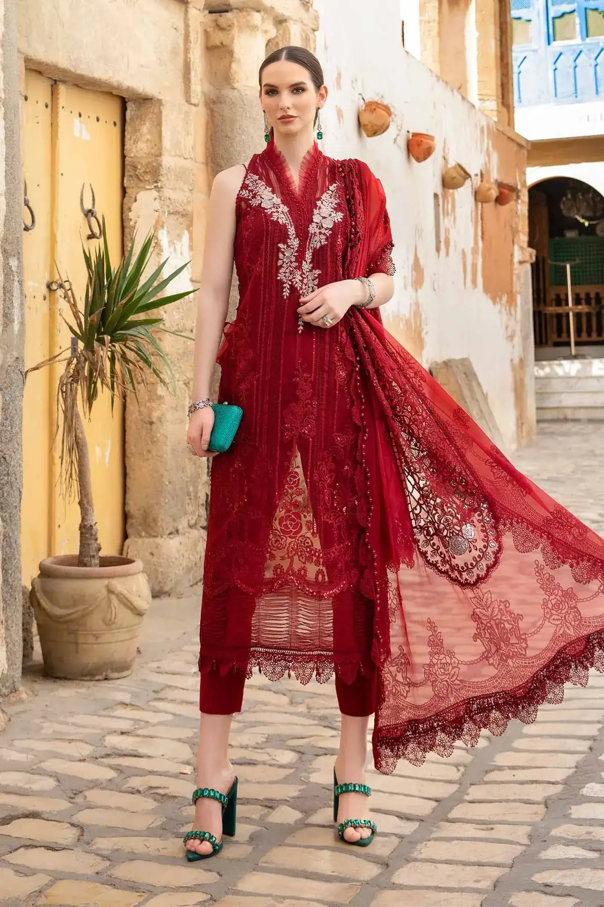 D-2401-B | Unstitched Lawn | Maria. B.