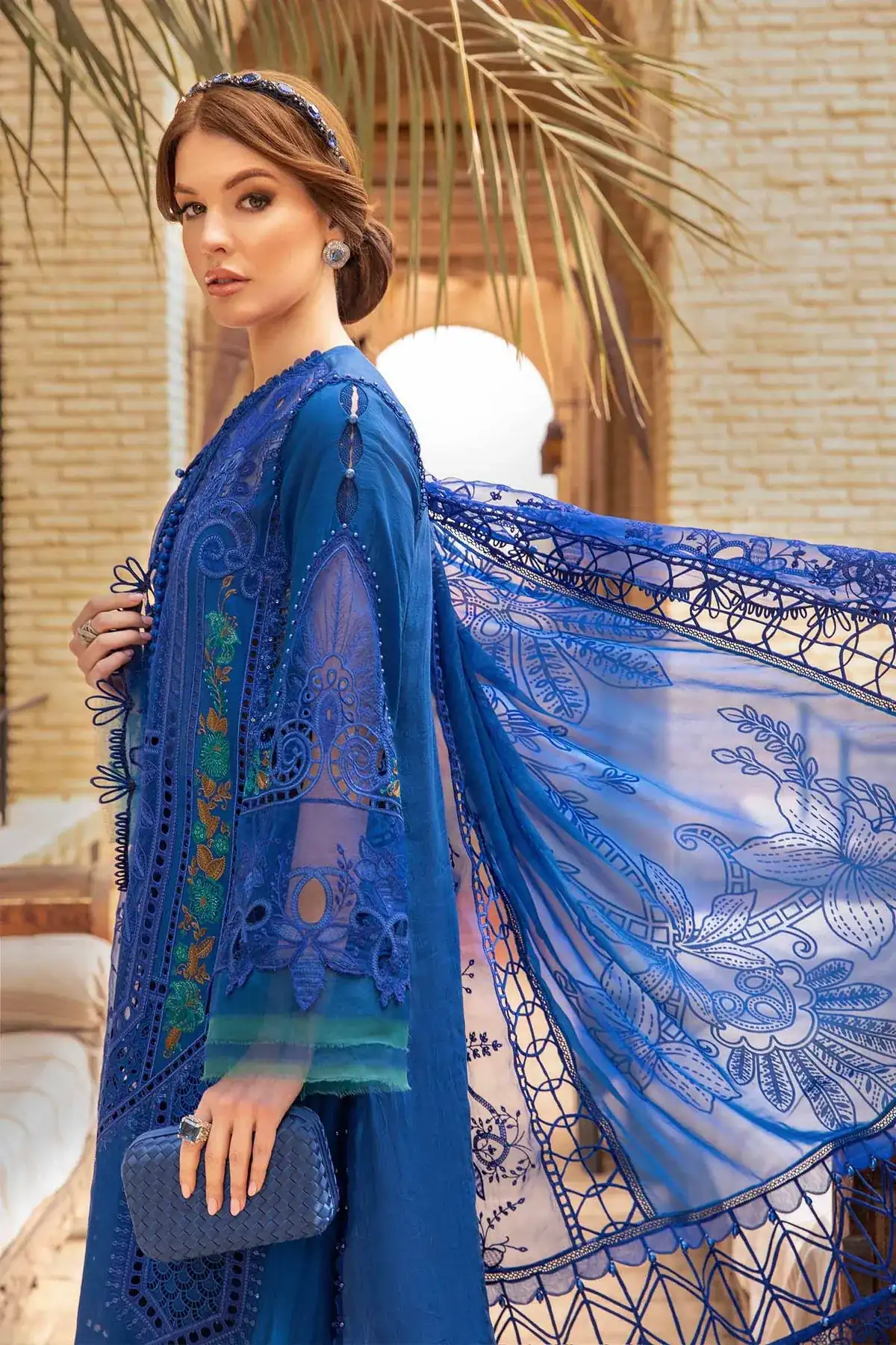D-2404-B | Unstitched Lawn | Maria. B.