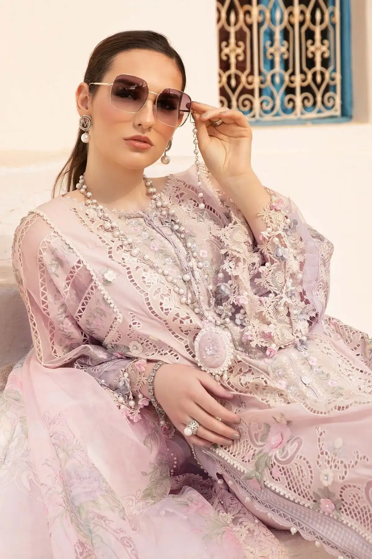 D-2406-B | Unstitched Lawn | Maria. B.