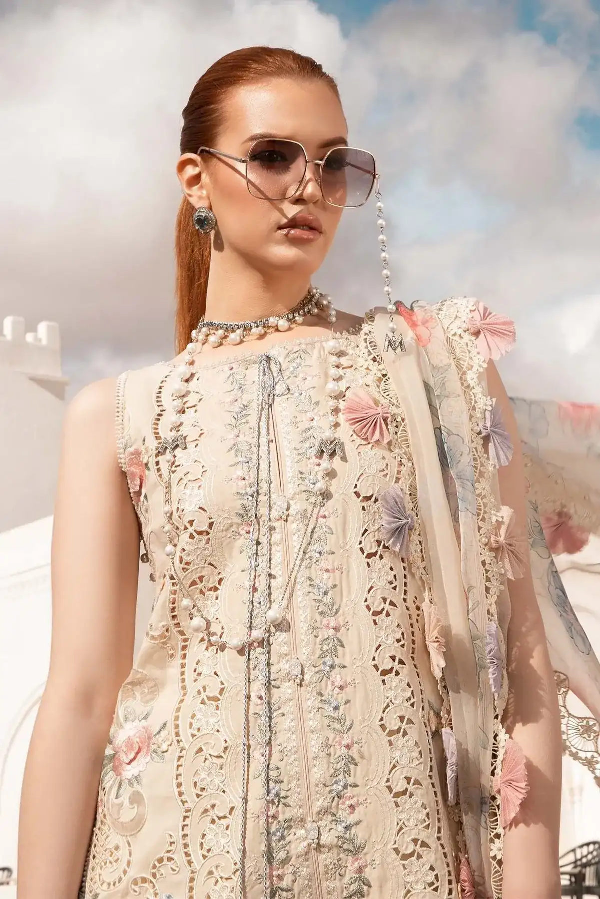 D-2405-A | Unstitched Lawn | Maria. B.