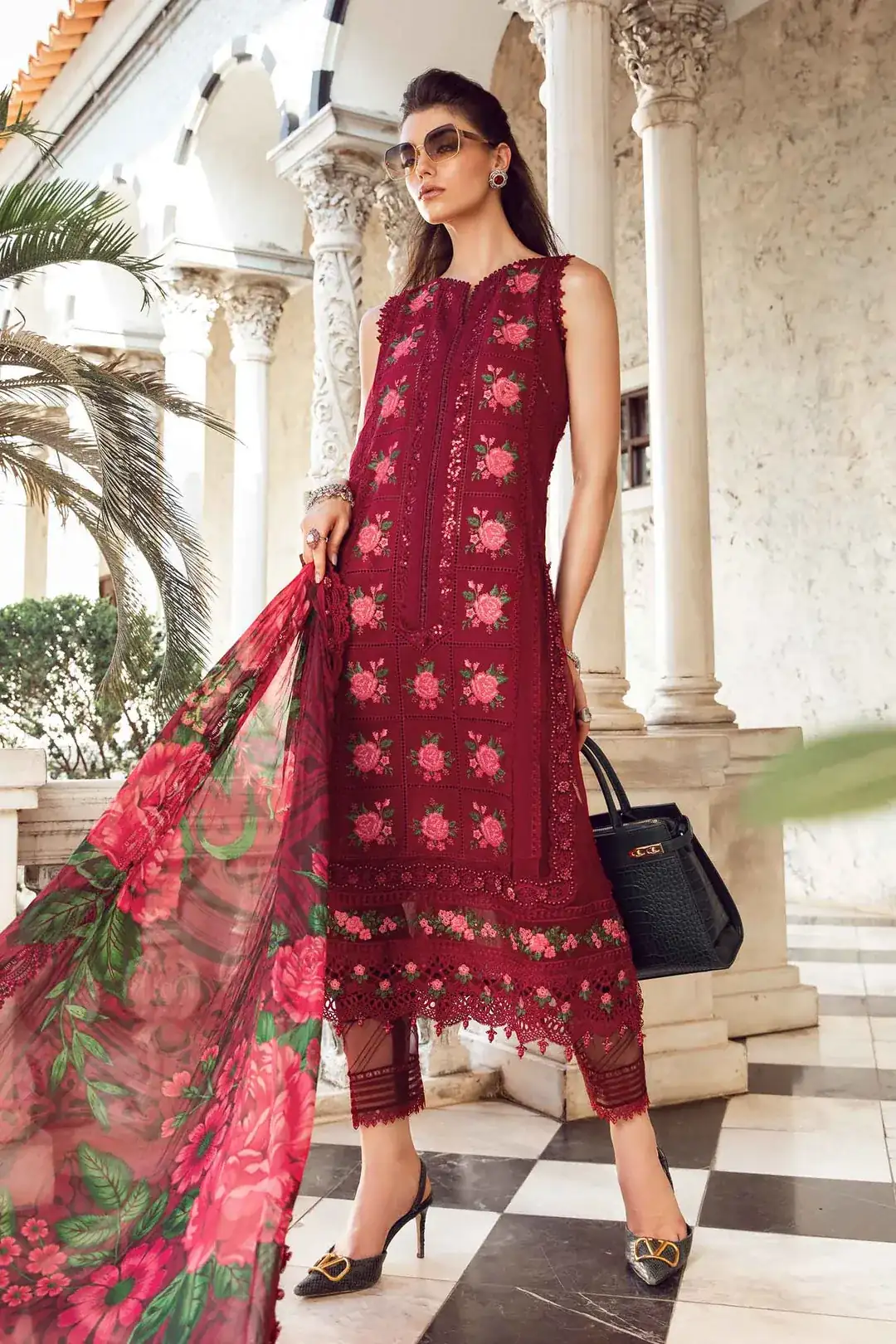 Maria B Embroidered Lawn 3 PIECE - UNSTITCHED SUIT | EID LAWN-24-05