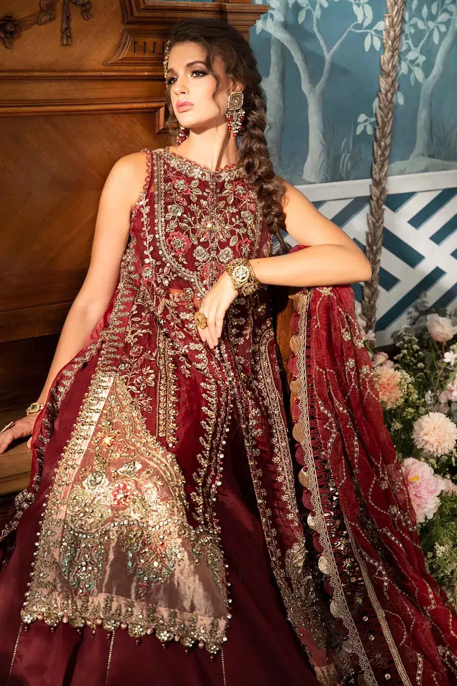 3 PIECE UNSTITCHED EMBROIDERED SUIT | BD-2807