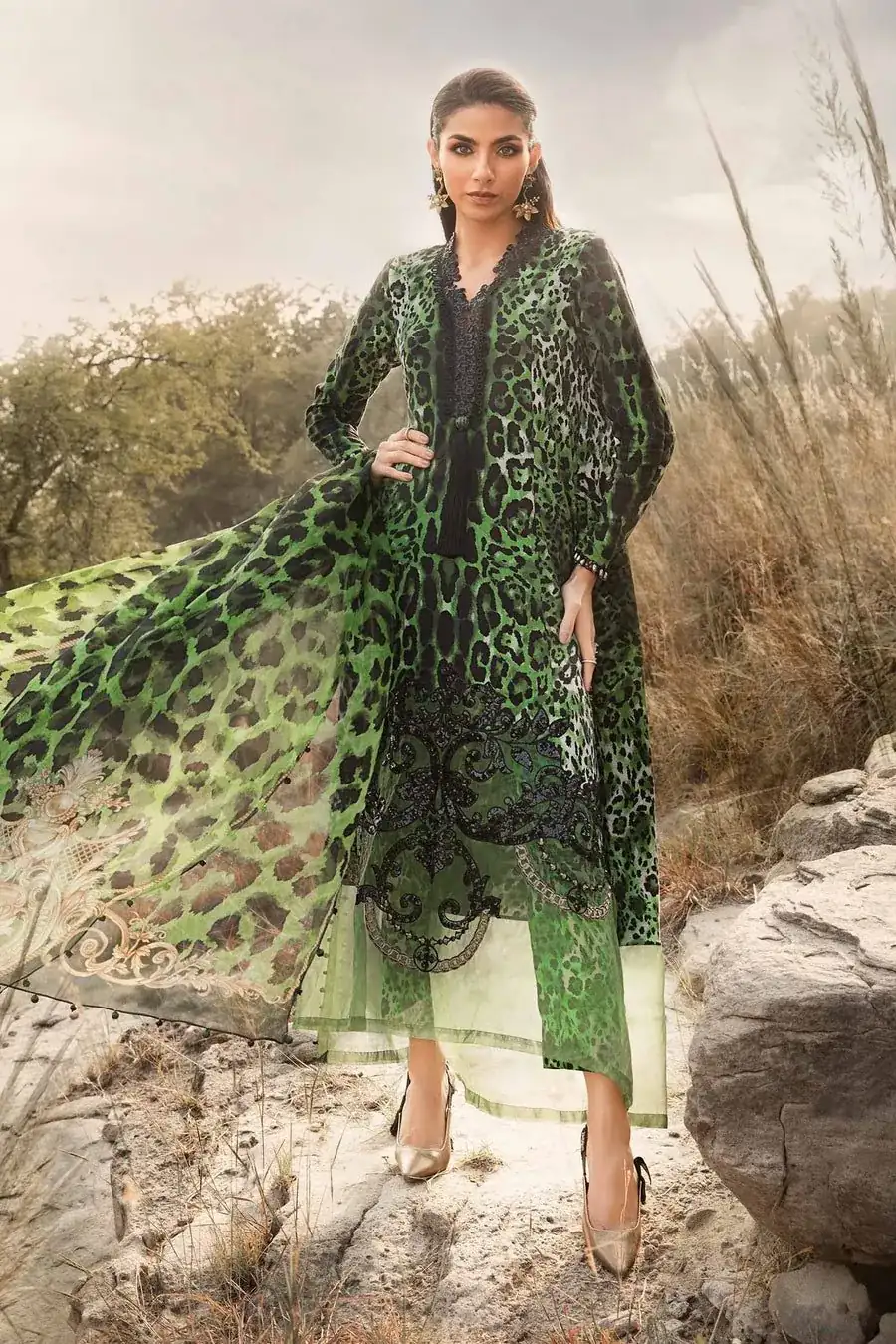 Mprints Winter Printed Linen Suit | MPT-2409-A