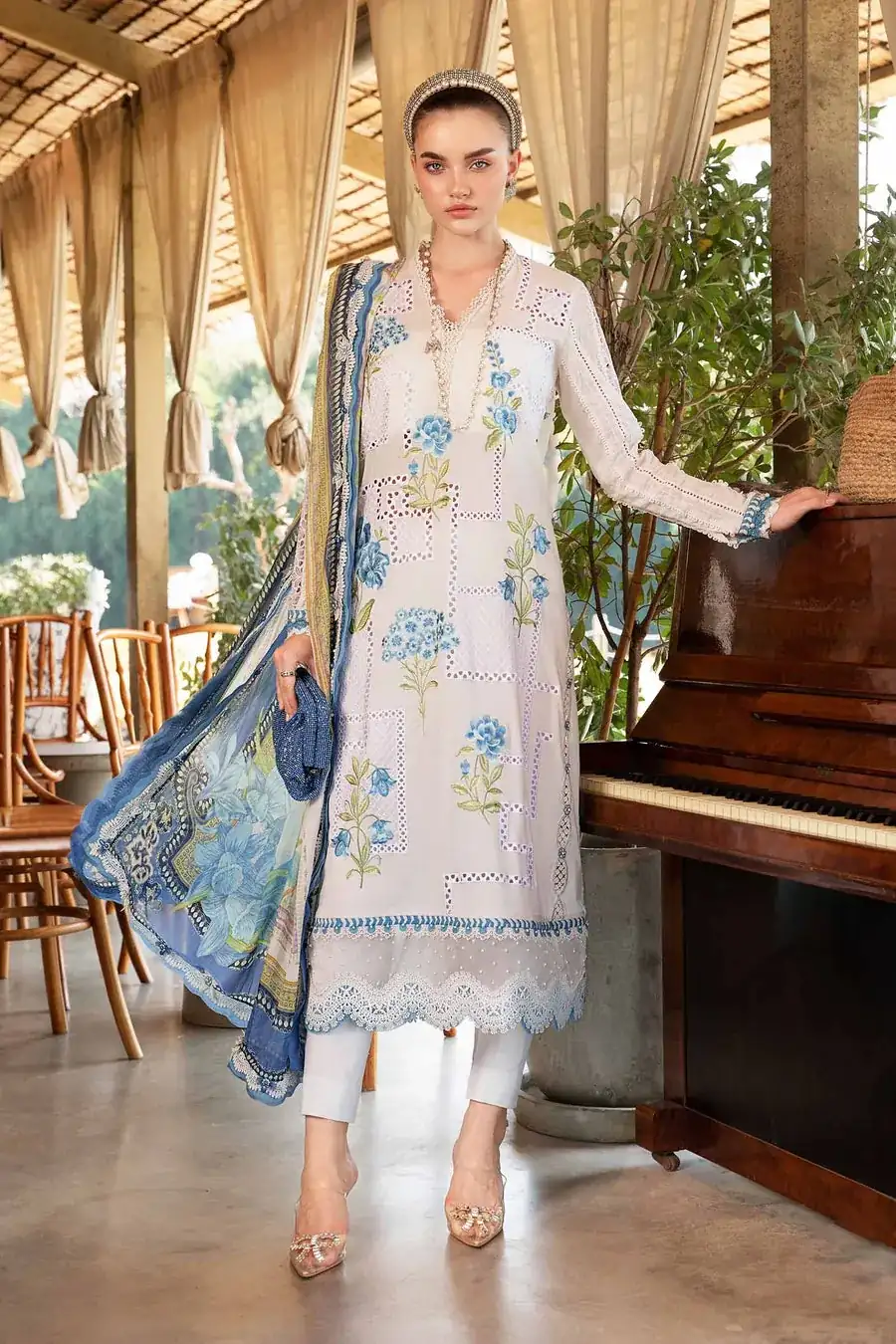 Maria B Mprints'25 Printed Lawn Suit | MPT-2501-A