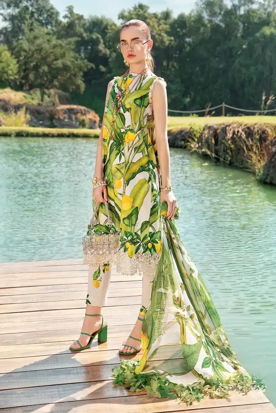 Maria B Mprints'25 Printed Lawn Suit | MPT-2503-A