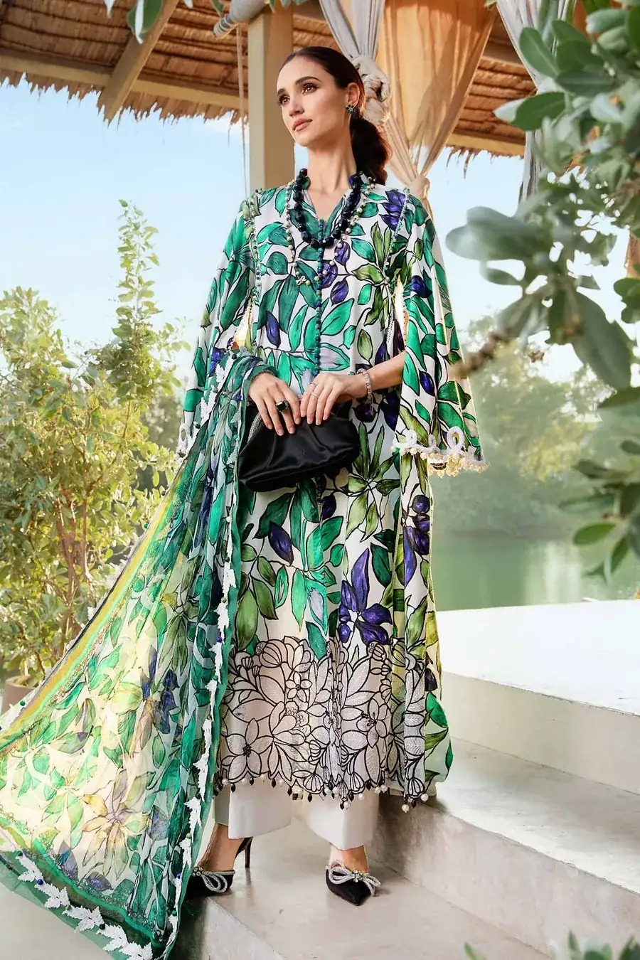 Maria B Mprints'25 Printed Lawn Suit | MPT-2505-A