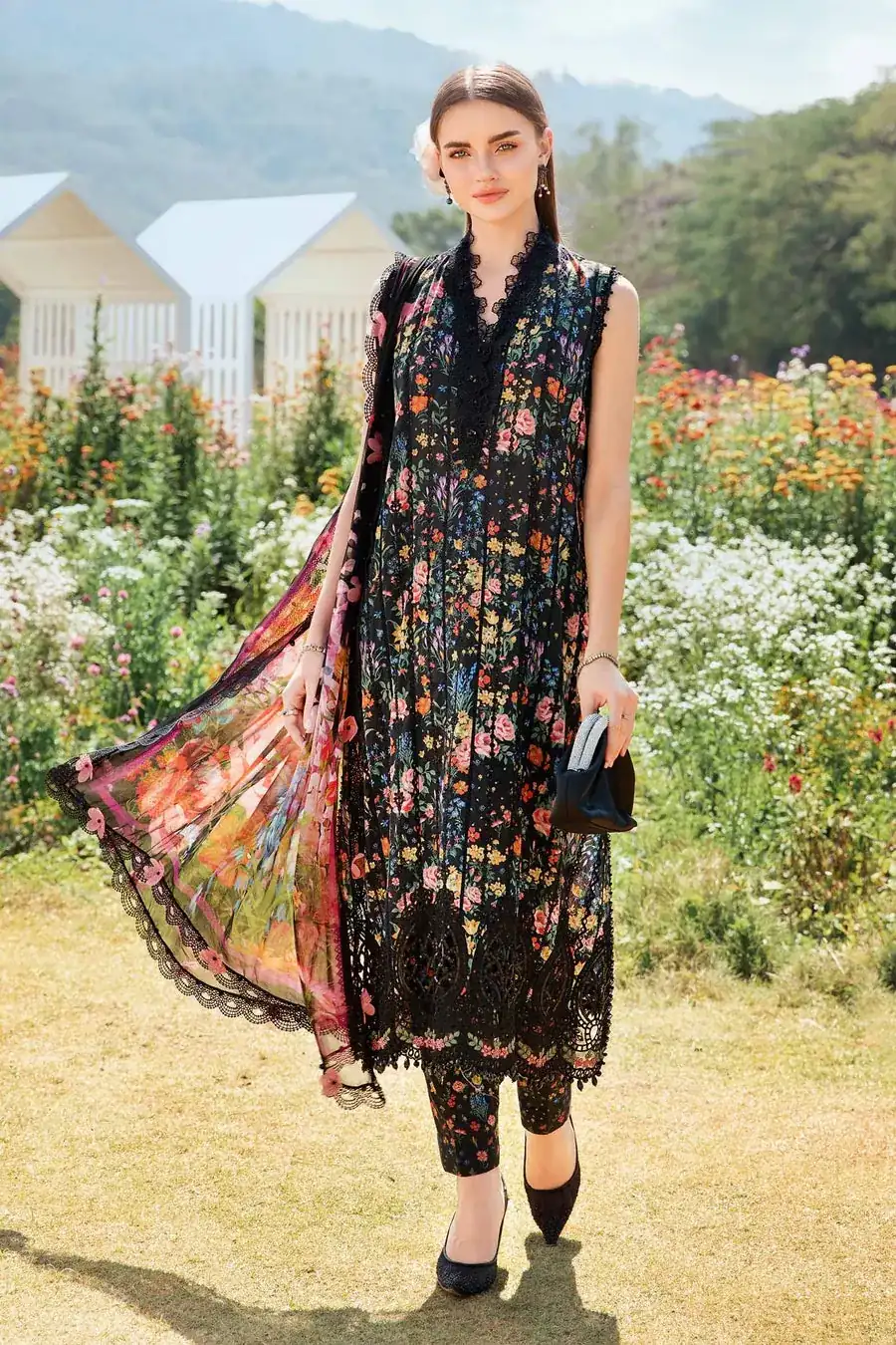 Maria B Mprints'25 Printed Lawn Suit | MPT-2507-B