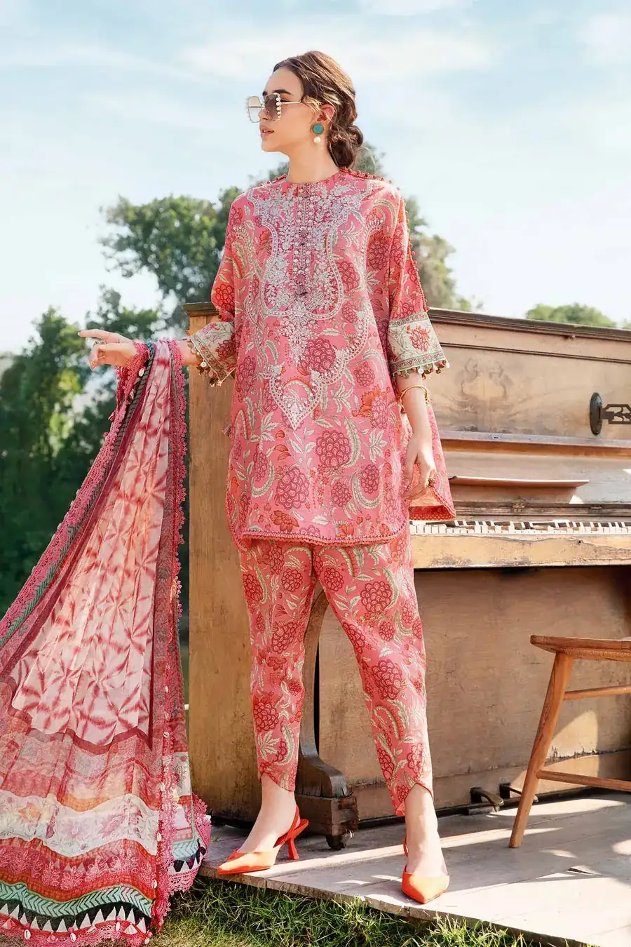 Maria B Mprints'25 Printed Lawn Suit | MPT-2513-A