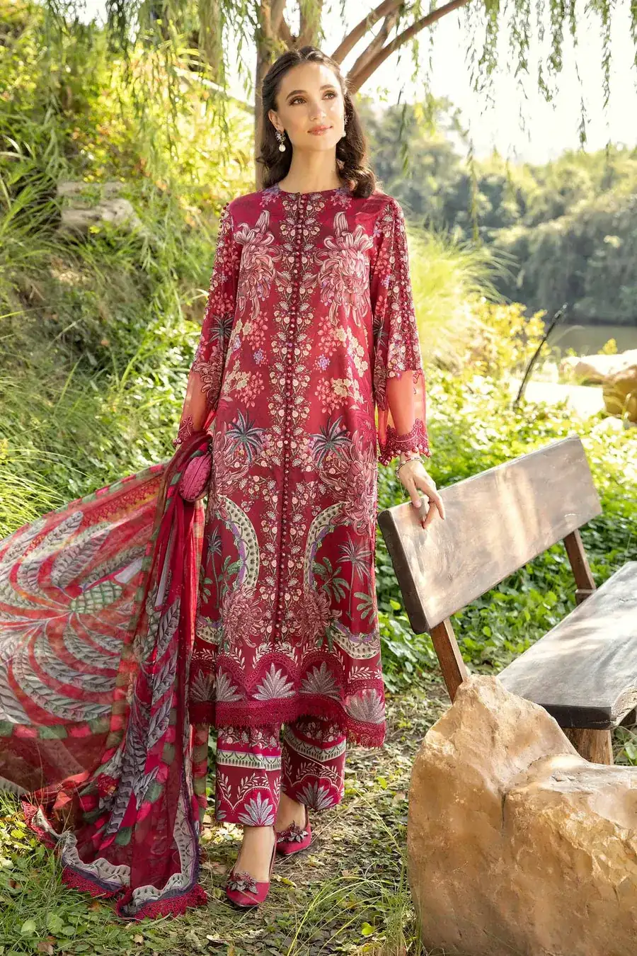 Maria B Mprints'25 Printed Lawn Suit | MPT-2514-B