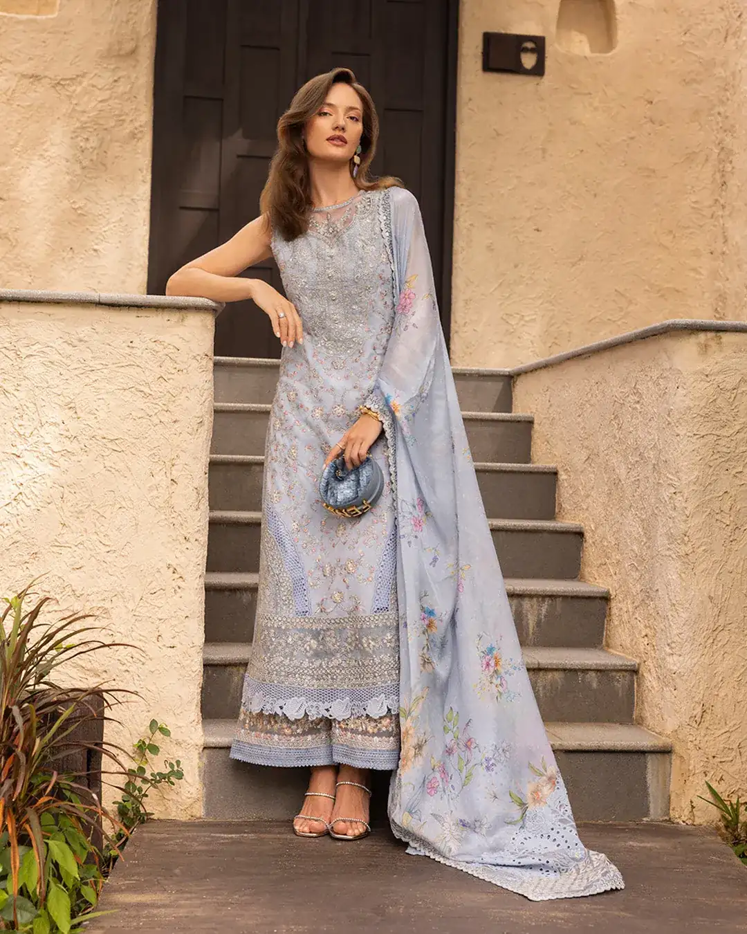Faiza Saqlain - Zinnia Luxury Lawn 25 - Liana