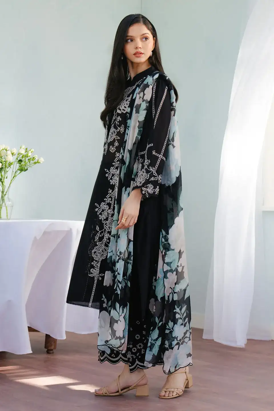 Coco By Zara Shahjahan Embroidered Jacquard Suits CZS25L ECLAT-7B