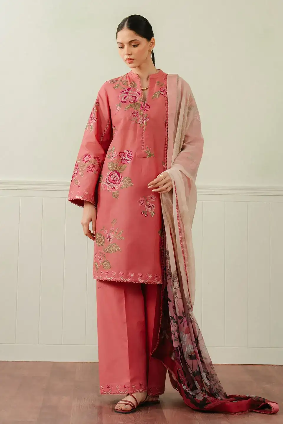 Coco By Zara Shahjahan Jacquard Suits CZS25L FREYA-4A