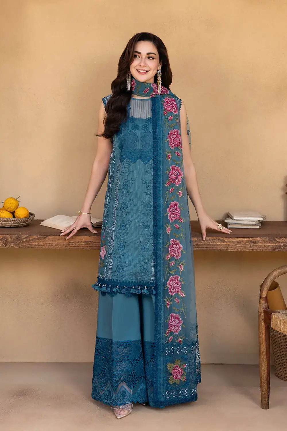 Saira Rizwan Luxury Lawn '25 ALMA-SRL25-12