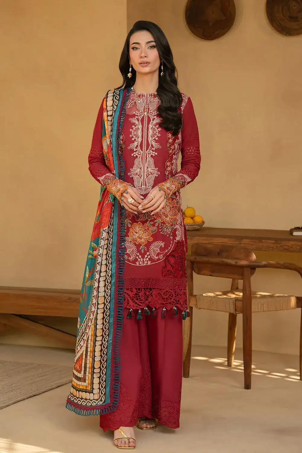 Saira Rizwan Luxury Lawn '25 MANON-SRL25-02