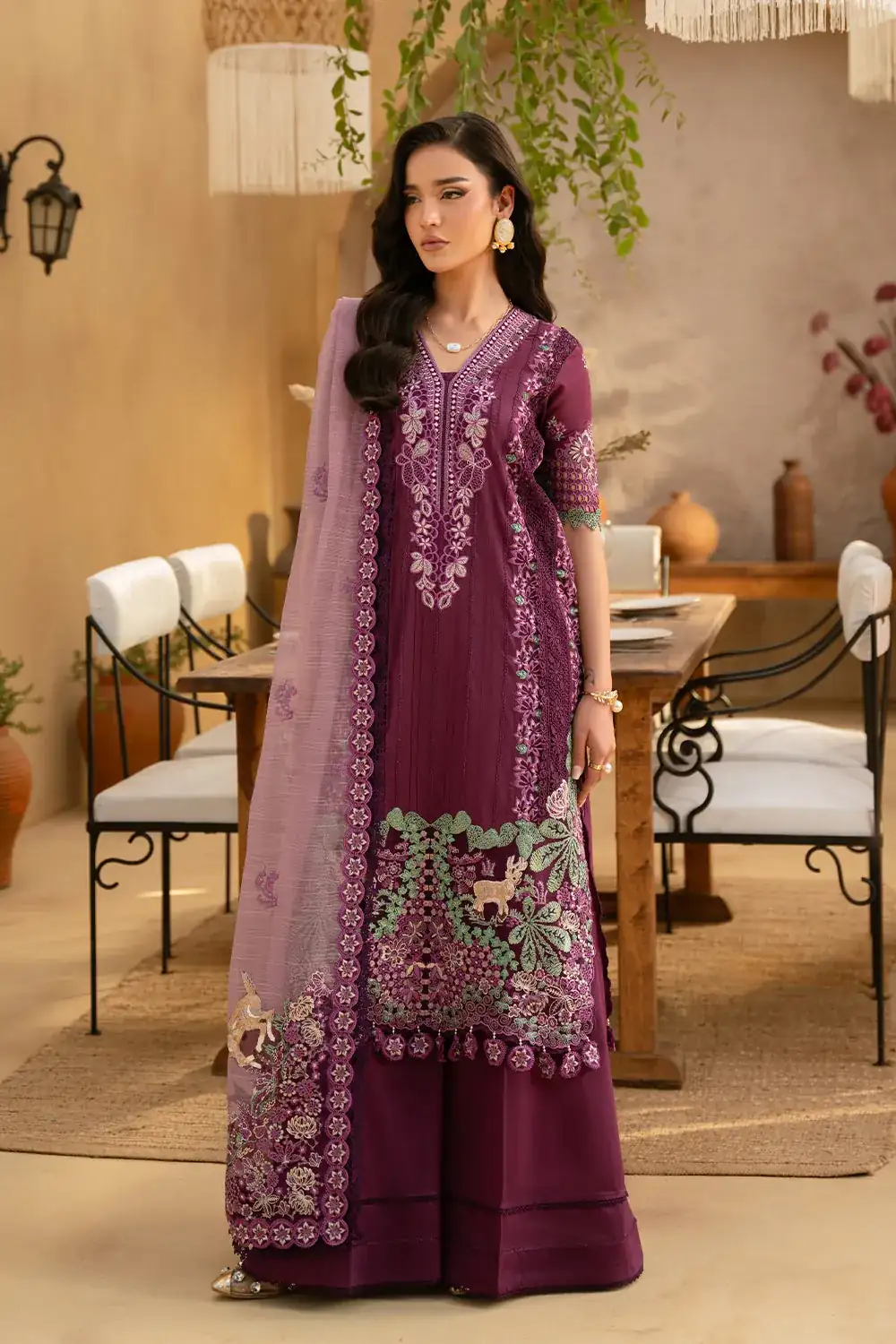 Saira Rizwan Luxury Lawn '25 VALERIE-SRL25-11