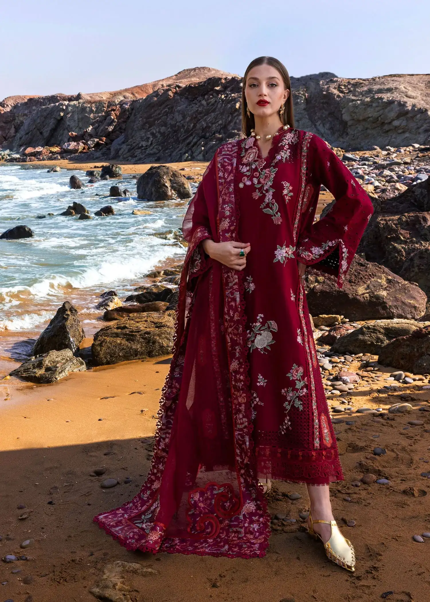 Flow By Crimson - Lawn' 25 - Floral Crush - D5 B