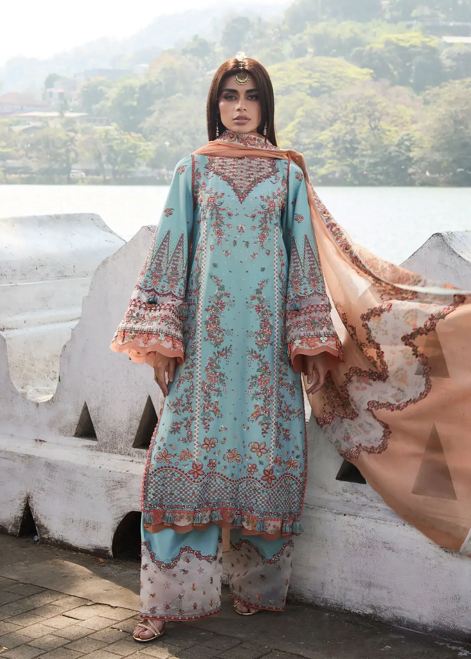 Hussain Rehar Summer Luxury Lawn_Malibu
