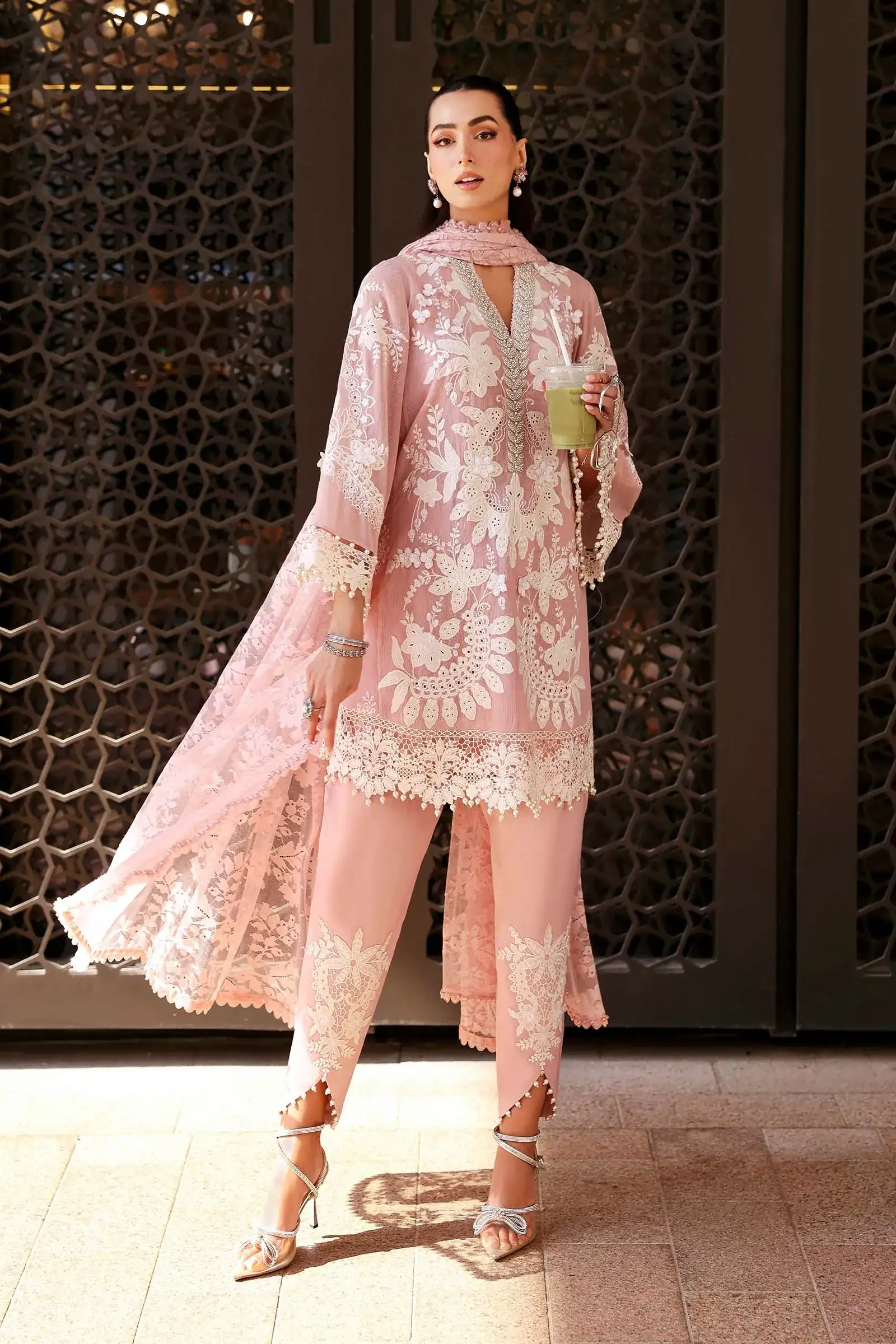Unstitched Embroidered Luxury Lawn D-2603-A - Eid Collection