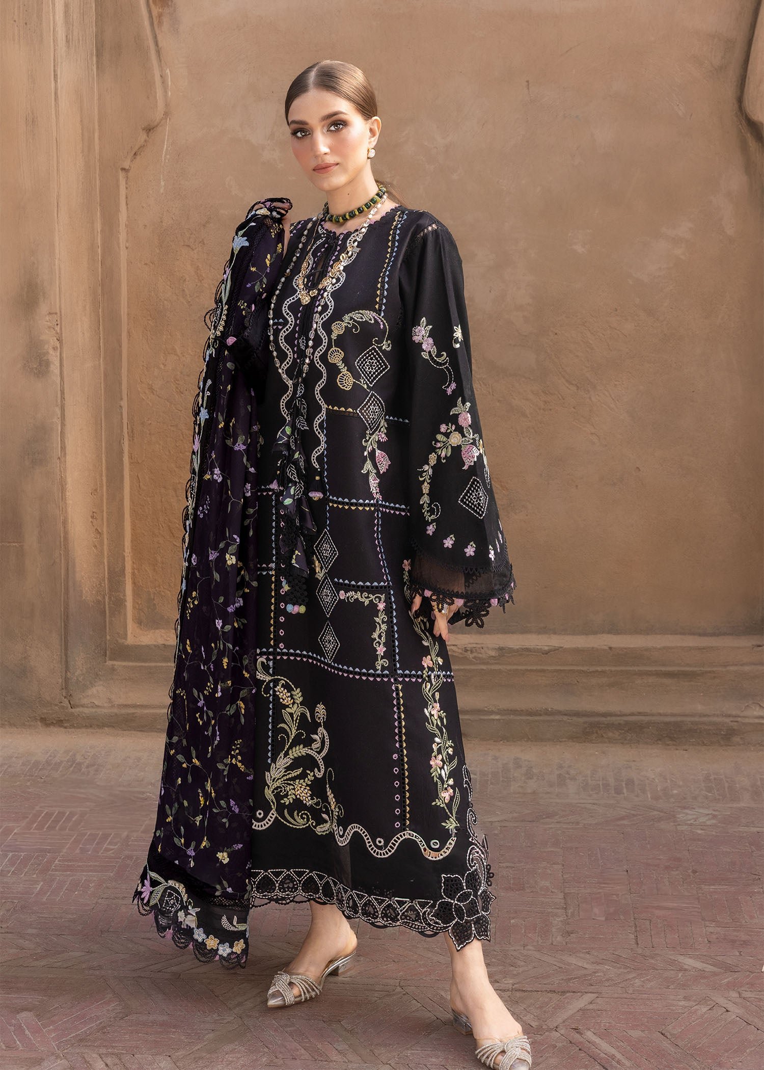 Flow By Crimson - Lawn' 26 -FLORAL SERENITY-D1A