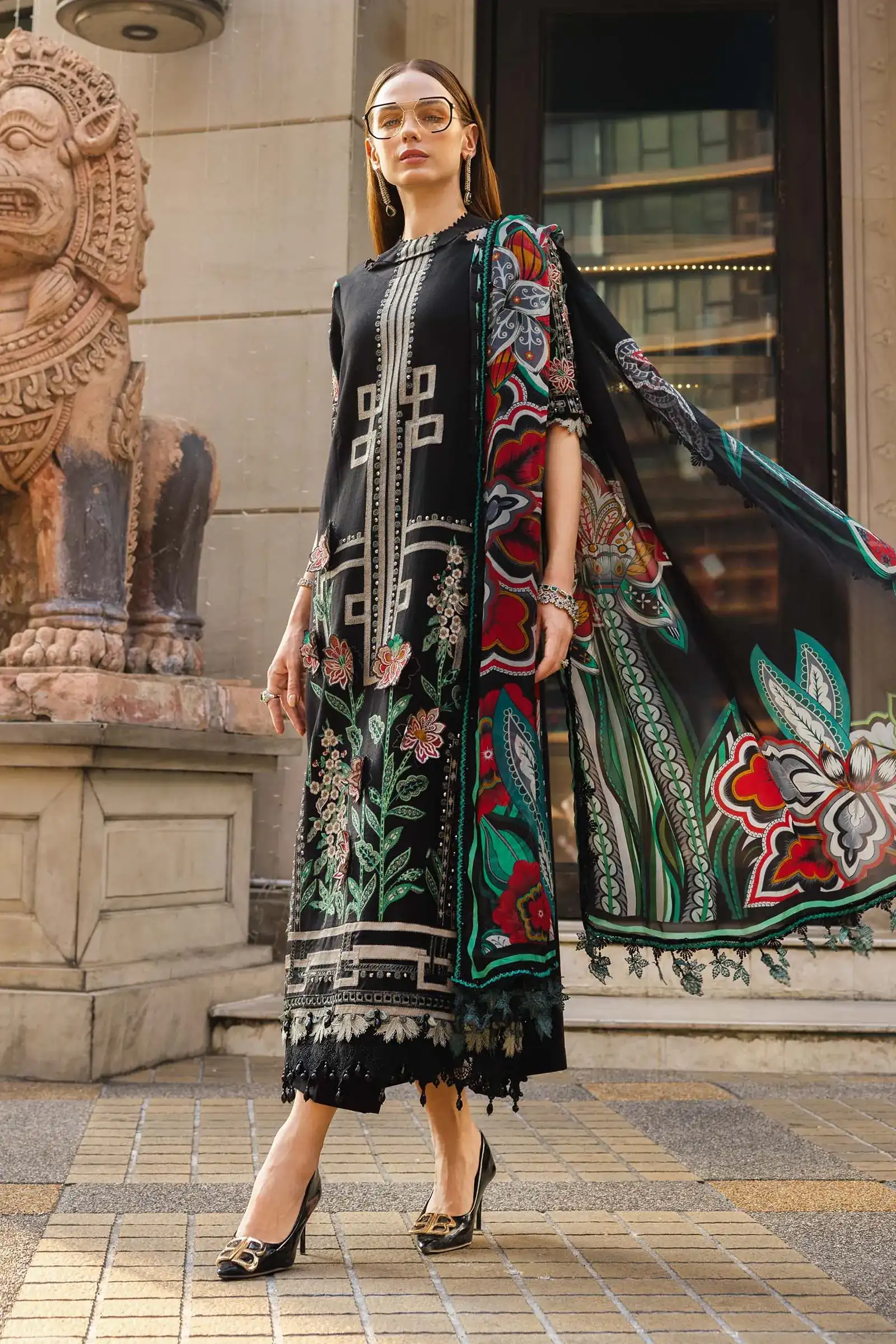 Unstitched Embroidered Luxury Lawn EID EDITS 26' D11