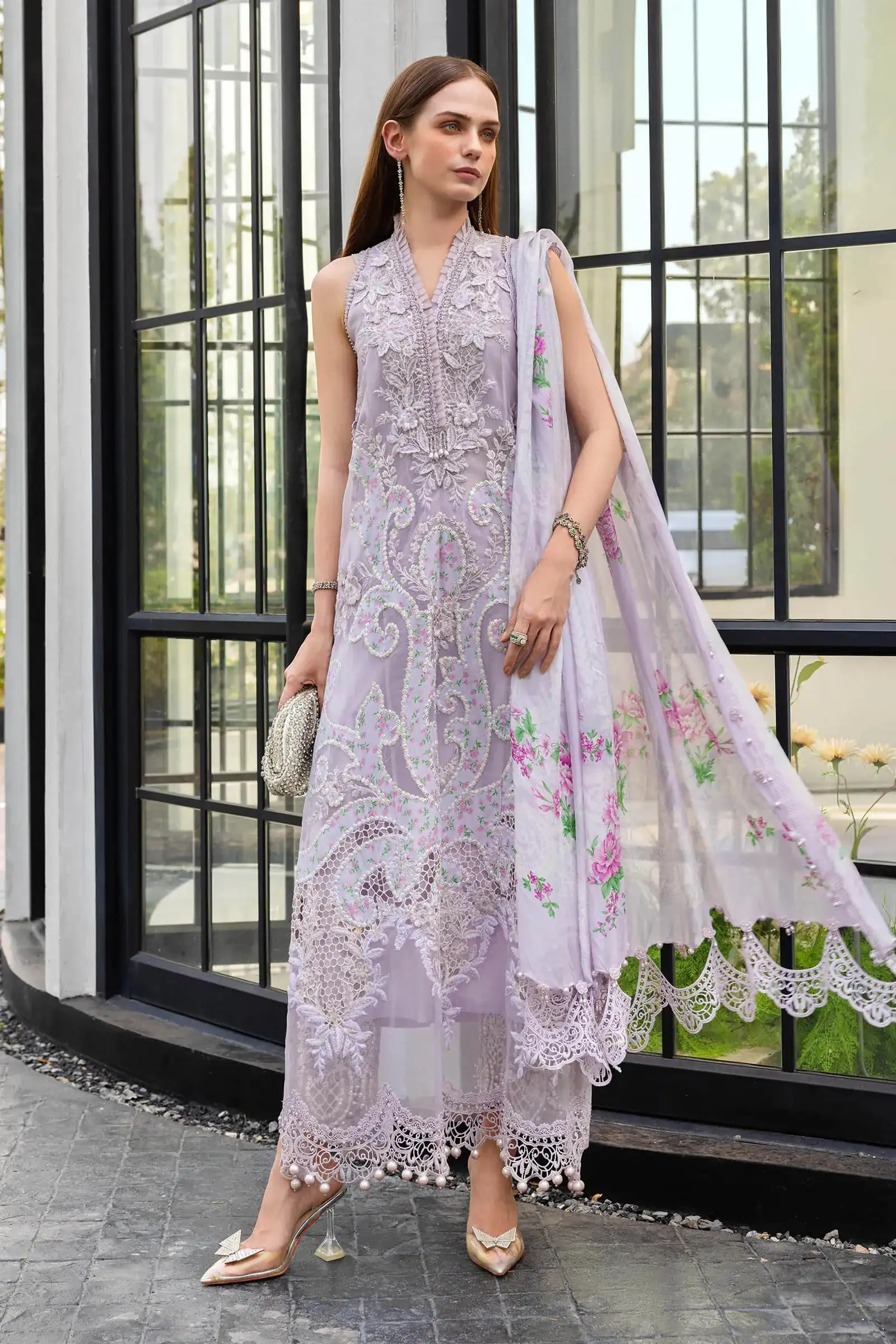 Unstitched Embroidered Luxury Lawn EID EDITS 26' D12