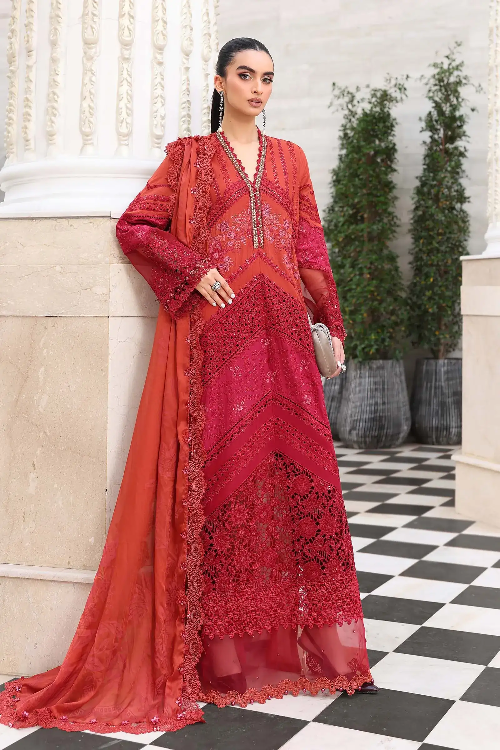 Unstitched Embroidered Luxury Lawn EID EDITS 26' D13