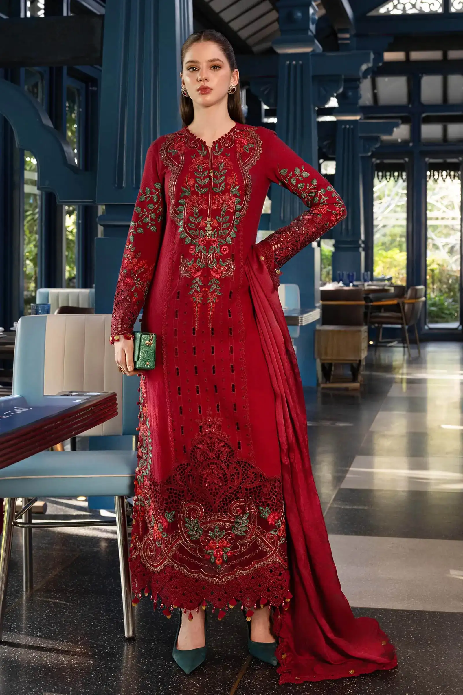 Unstitched Embroidered Luxury Lawn EID EDITS 26' D5