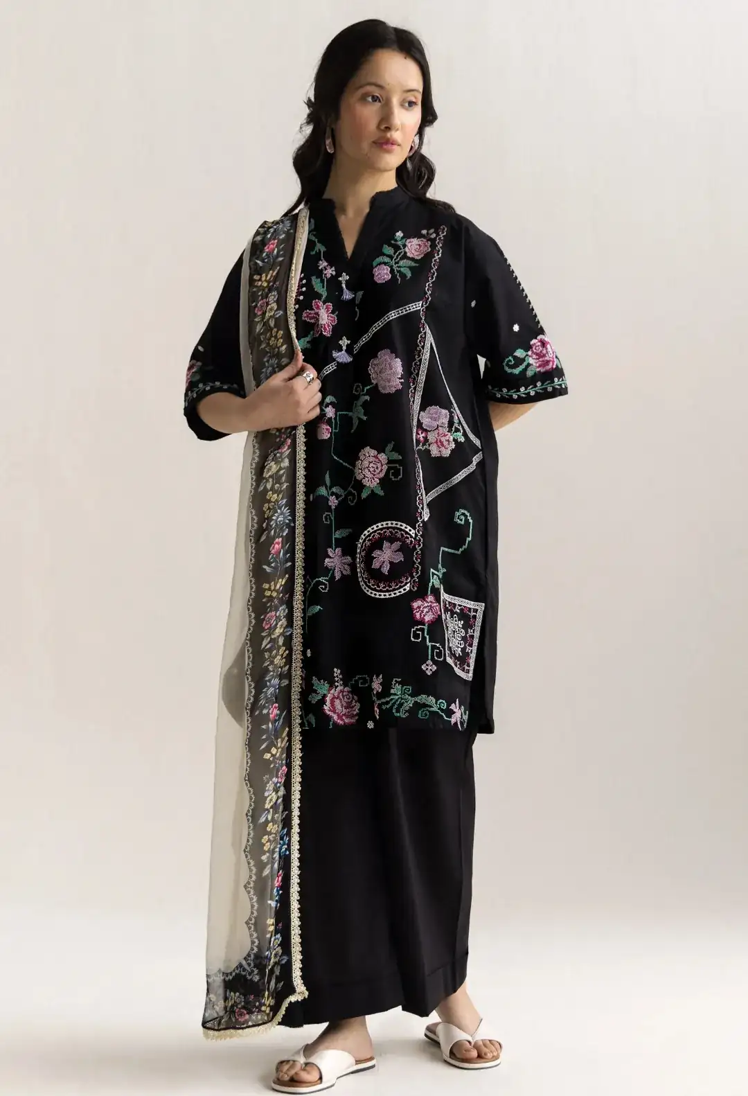 Coco by Zara Shahjahan Lawn Unstitched  Embroidered Eid Collection INES-6A