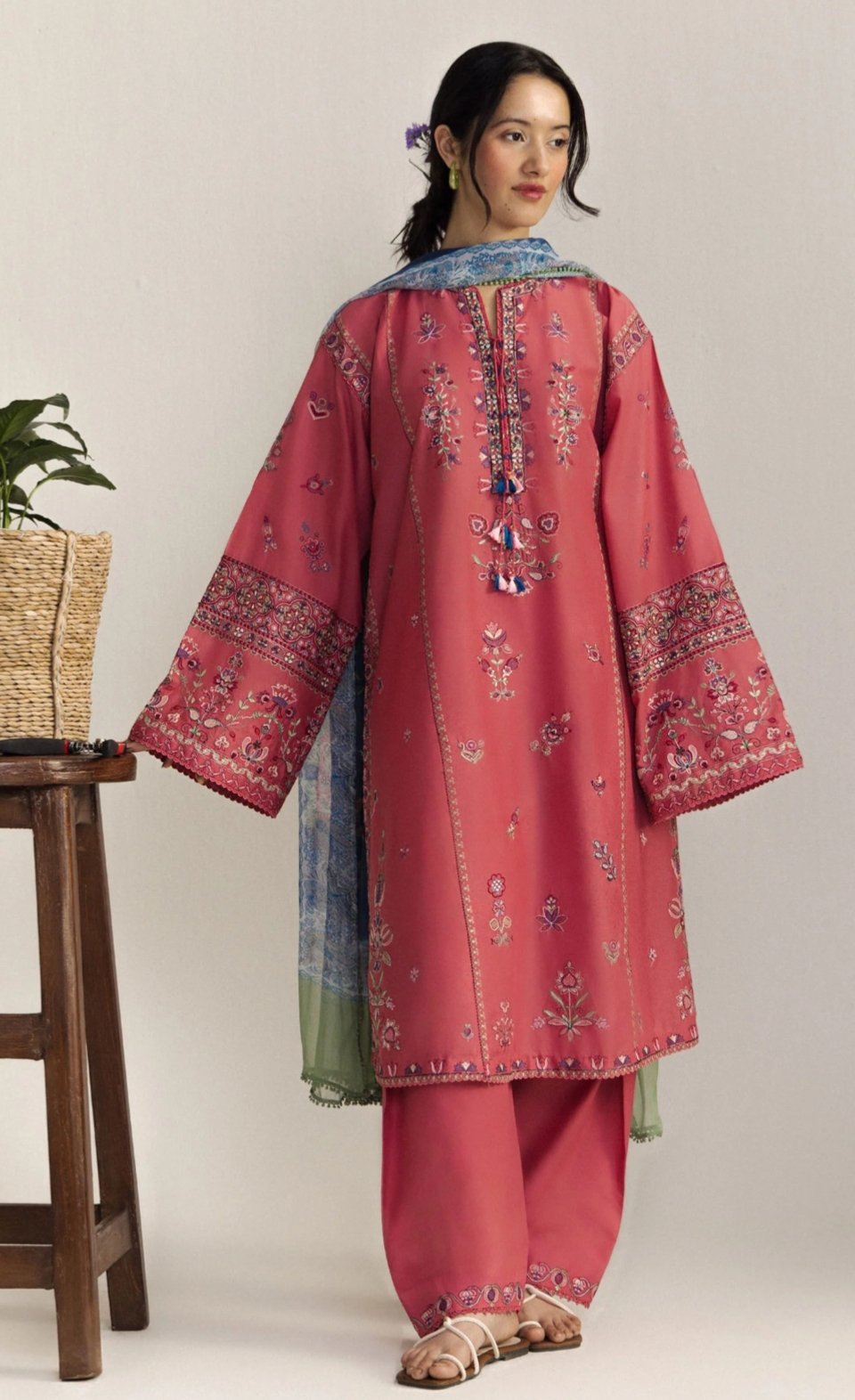 Coco by Zara Shahjahan Lawn Unstitched  Embroidered Eid Collection NOA-5A