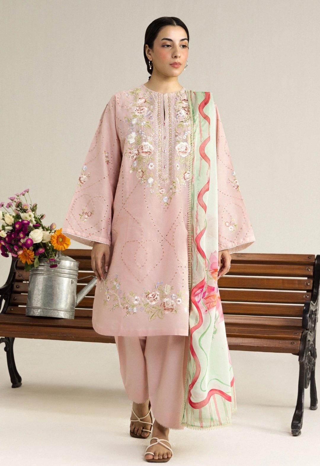 Coco by Zara Shahjahan Lawn Unstitched  Embroidered Eid Collection LUNE-2B