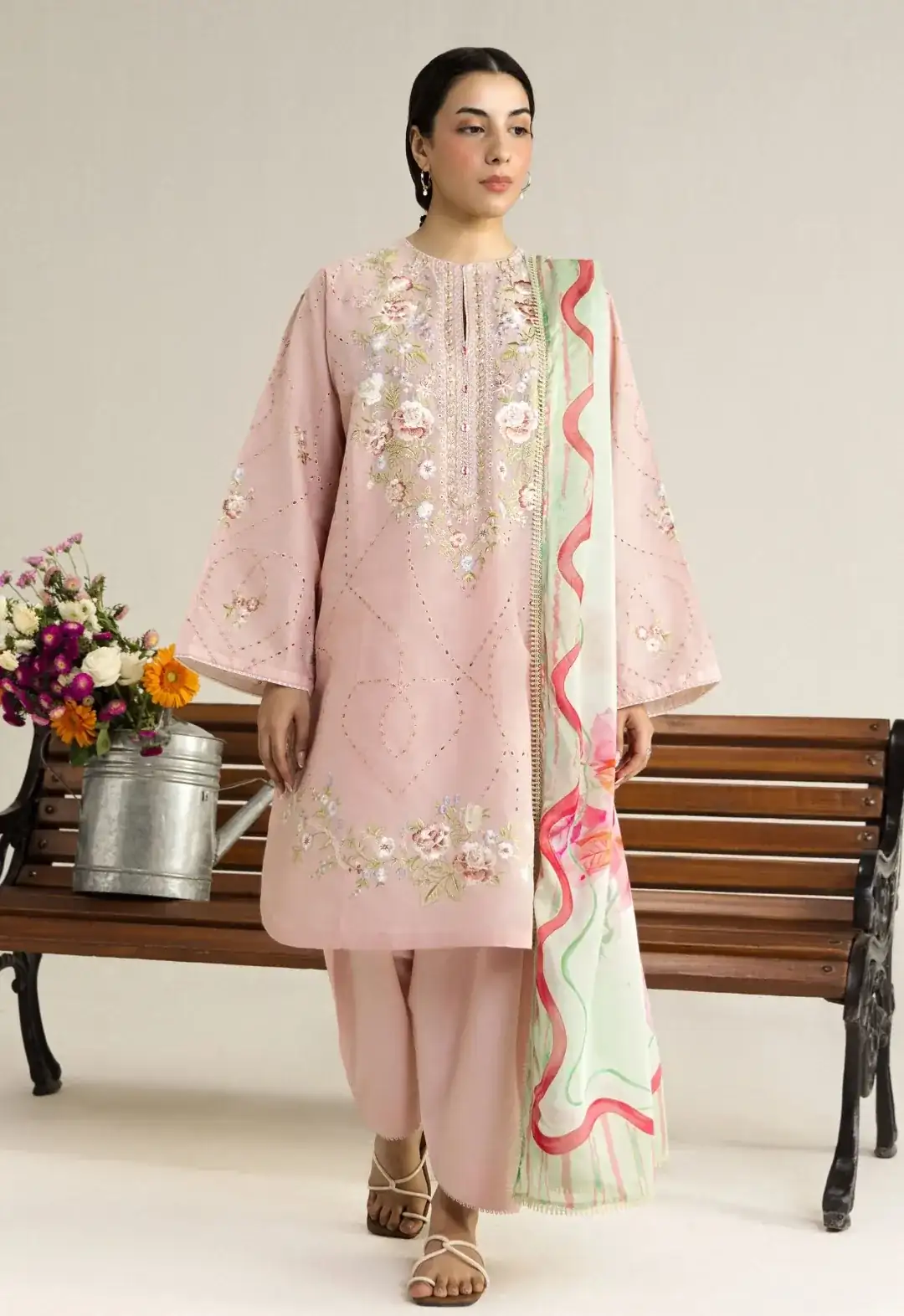 Coco by Zara Shahjahan Lawn Unstitched  Embroidered Eid Collection LUNE-2B