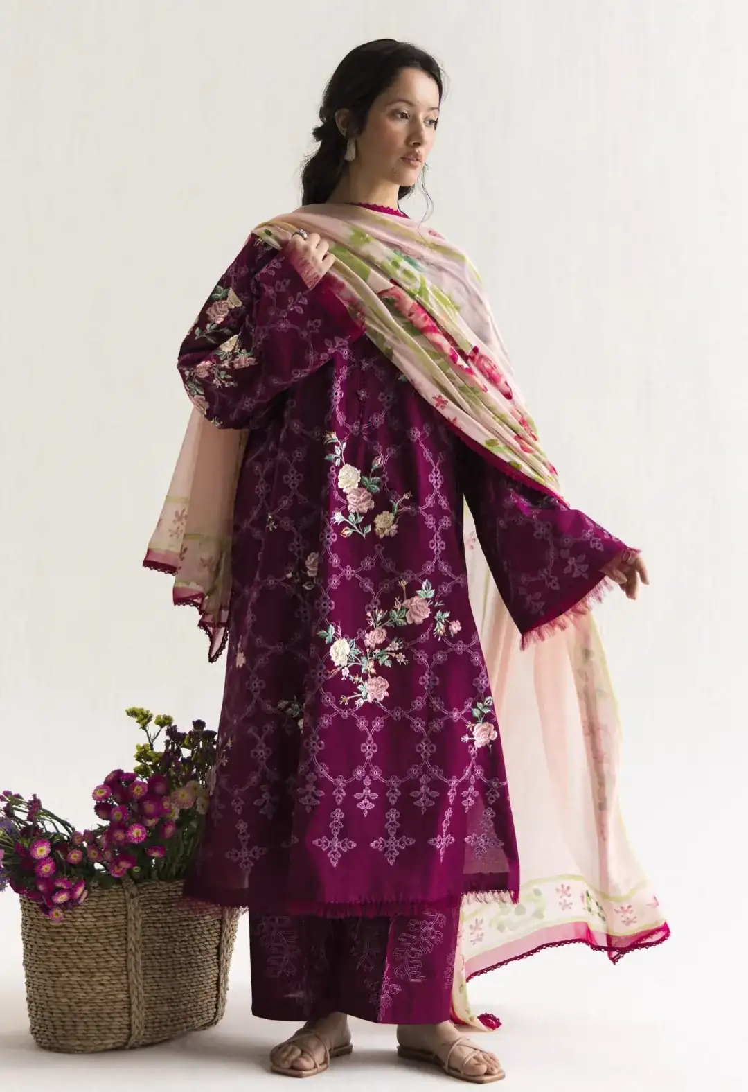 Coco by Zara Shahjahan Lawn Unstitched  Embroidered Eid Collection AIRI-1A