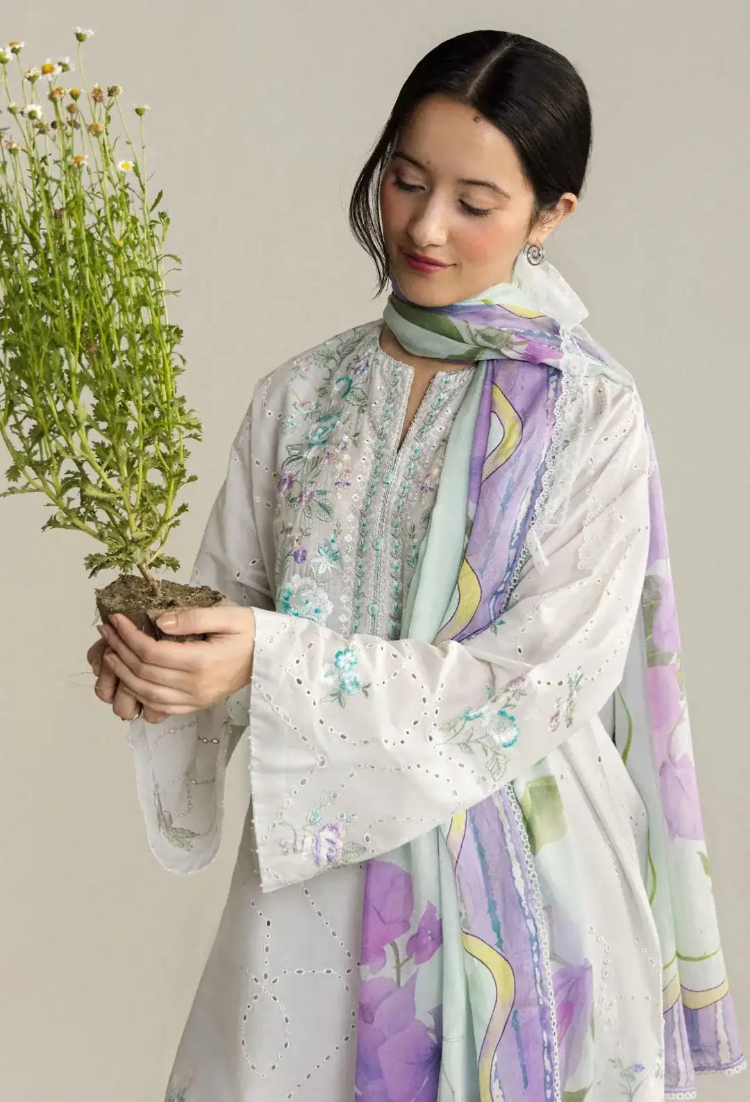 Coco by Zara Shahjahan Lawn Unstitched  Embroidered Eid Collection LUNE-2A