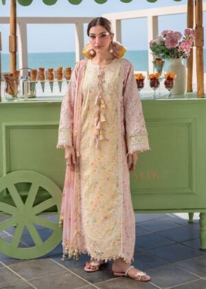 Kanwal Malik Mira Summer Lawn Unstitched Embroidered 3Pc Suit Milaa